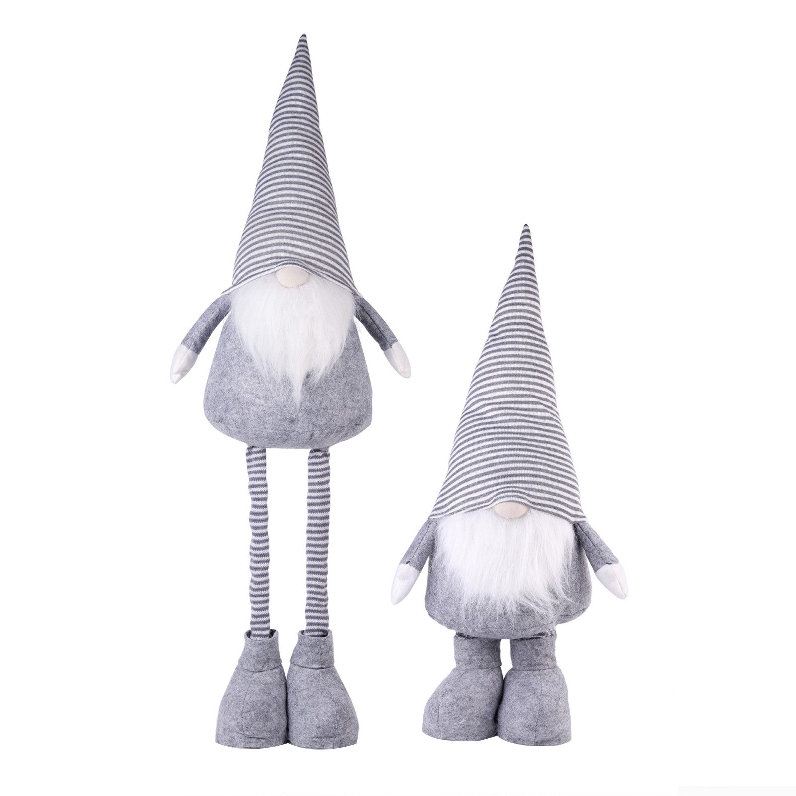Salcar Імп Gnome Stehende Weihnachtsdeko mit Teleskopbeinen, bis 80 - 95 cm hoch, Weihnachtsfigur Імп stehend mit höhenverstellbaren Ausziehbeinen