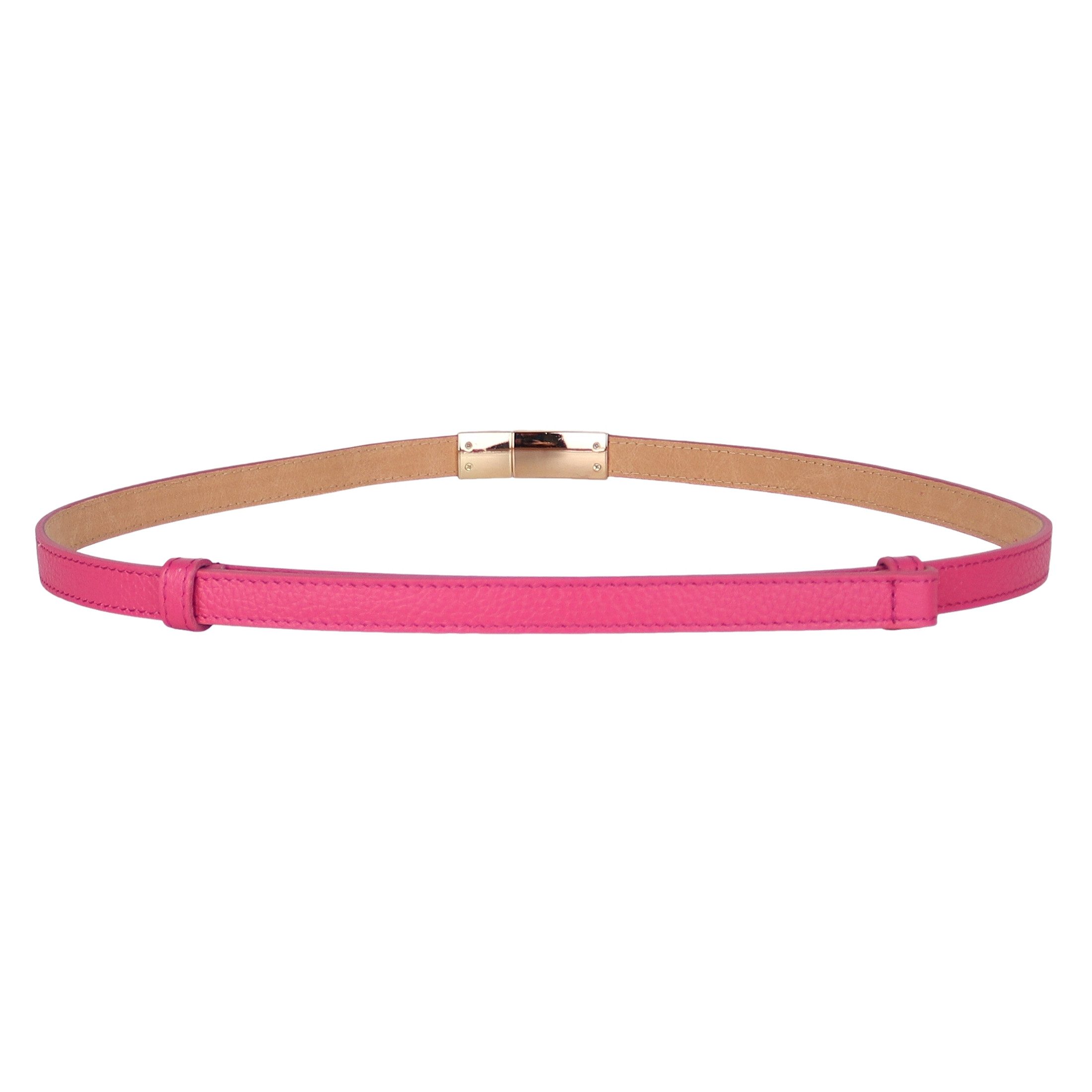 MIRROSI Ledergürtel Damen Gürtel Echtleder, Made in Italy, 18mm breit (Passt fast zu jeder Hosenschlaufe) Einheitsgröße (Geeignet für einen Hüftumfang von ca. 5 – Bild 2 von 5