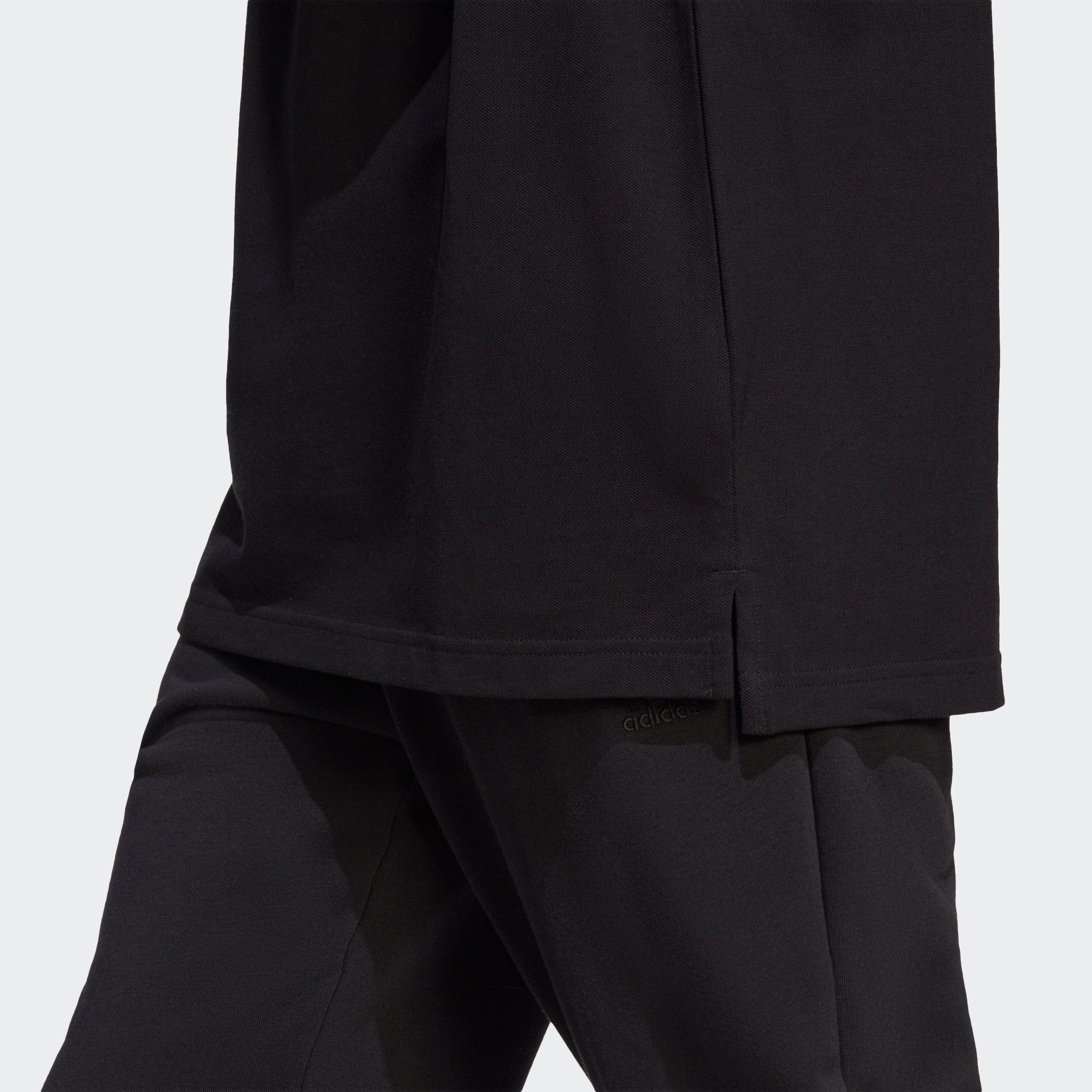 adidas Sportswear Poloshirt Black ESSENTIALS LOGO SMALL PIQUÉ