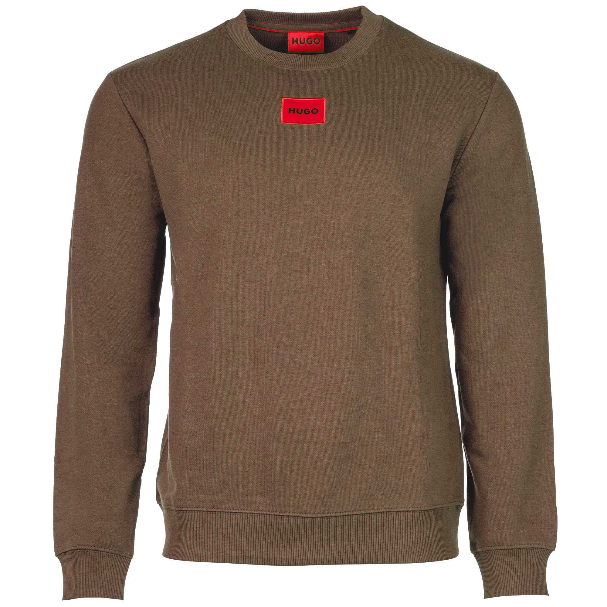 HUGO Sweatshirt Herren Sweater, Diragol212 - Sweatshirt, Rundhals Braun