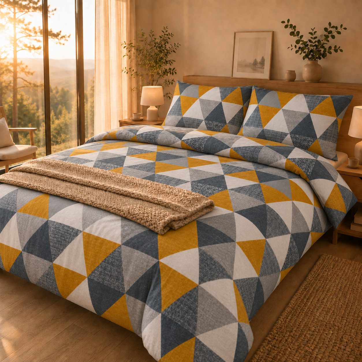 Best for Home Bettwäsche Best For Home, Premium 3-teiliges Bettwäsche-Set, weich und langlebig, Baumwolle, Bettbezug