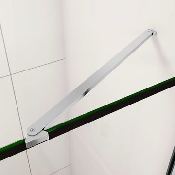 duschspa Duschwand 200cm 8mm ESG Nano Glas Glaswand Walk in Dusche Trennwand Duschwand, Einscheibensicherheitsglas, Sicherheitsglas, (Set), Glas, Nano Glas
