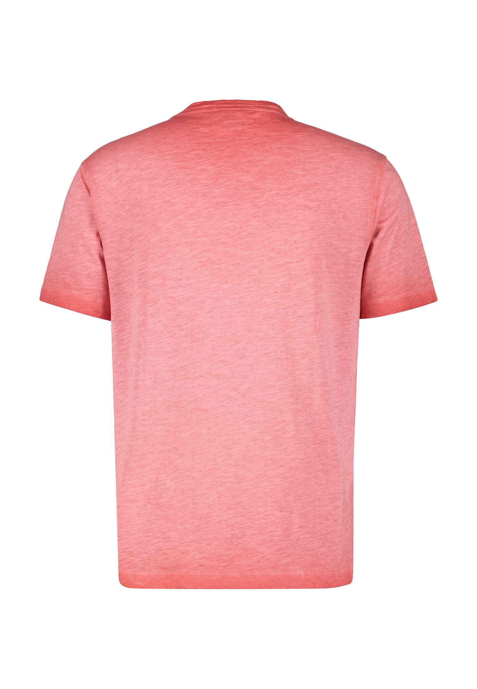 LERROS V-Shirt LERROS V-Neck-Shirt, faded HIBISCUS RED melange