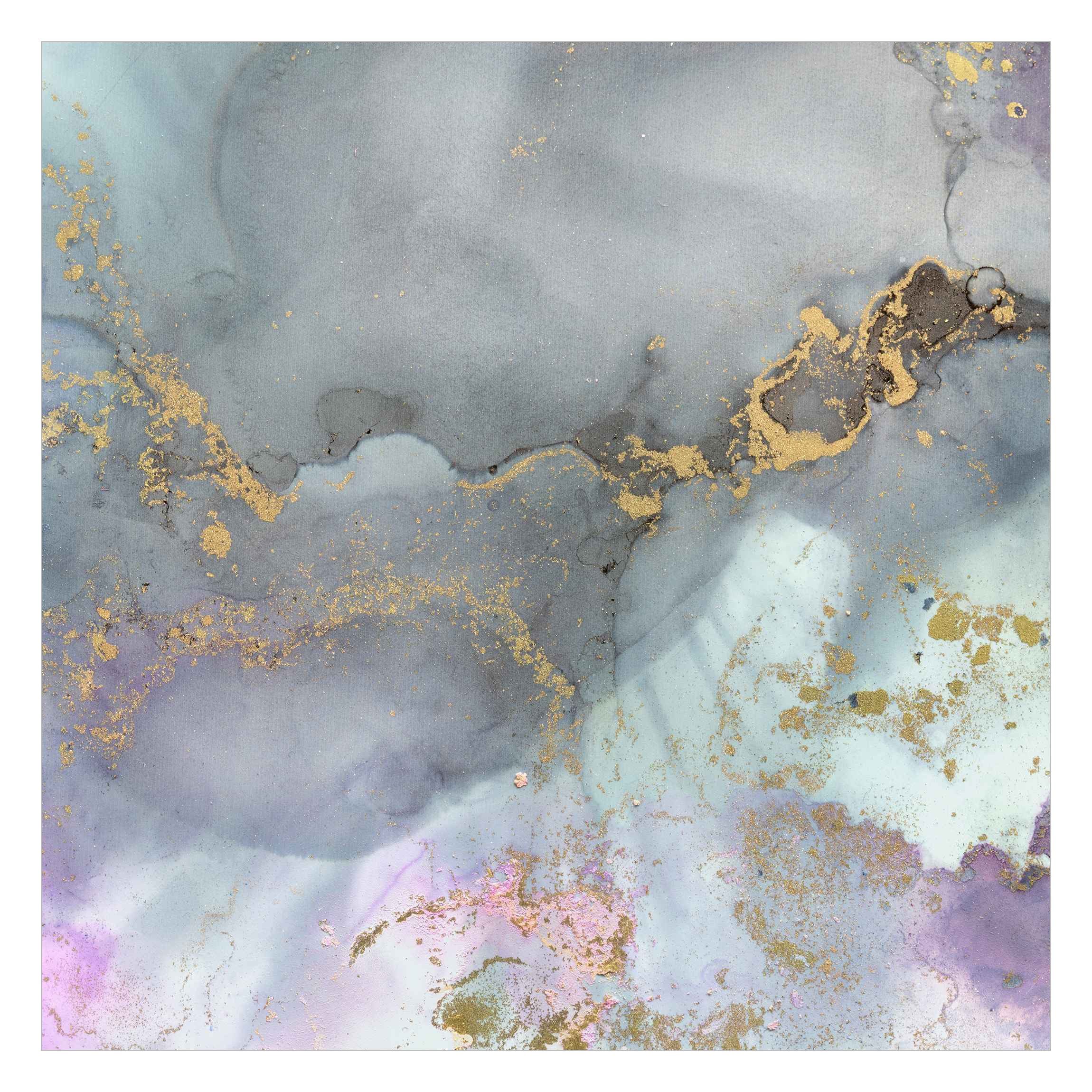 Bilderdepot24 Vliestapete Abstrakt Marmor Regenbogen Gold Tapete Wanddeko M günstig online kaufen