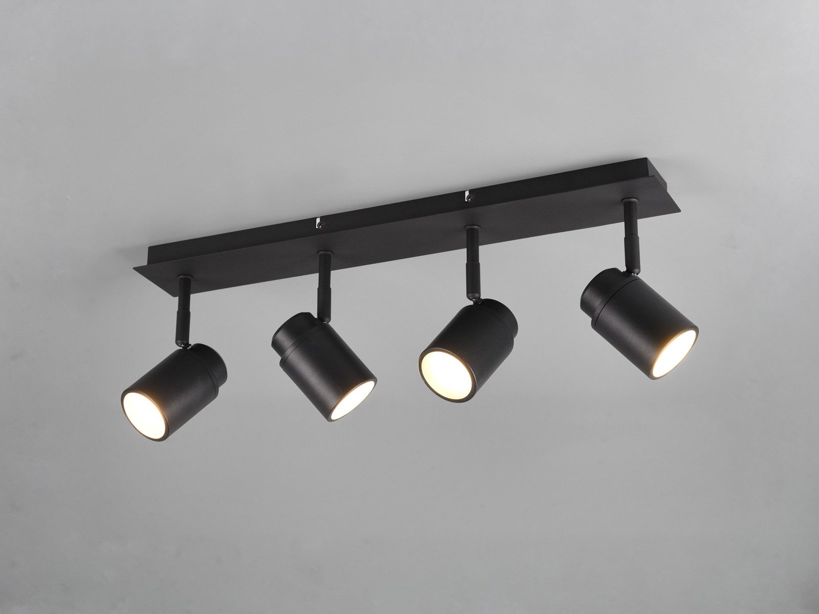 TRIO Leuchten LED Deckenstrahler Badezimmer geeignet, Breite 52cm, dimmbar, LED wechselbar, Warmweiß, innen Bad-Lampe Decke, Strahler schwenkbar inkl. GU10 LED – Bild 3 von 5