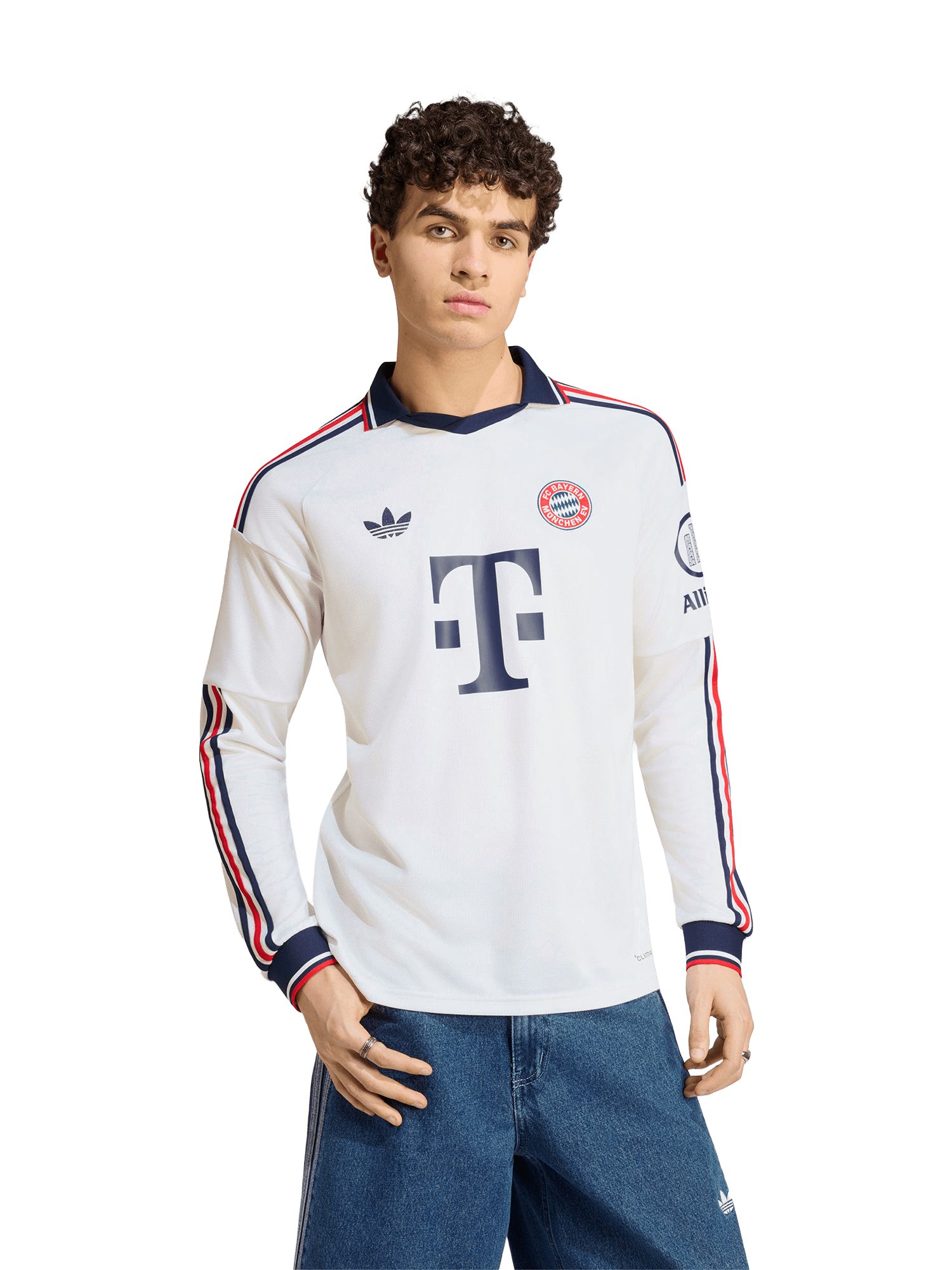 adidas Performance Fußballtrikot FC Bayern München, Langarm Trikot Away 26-27, Herren, Weiß
