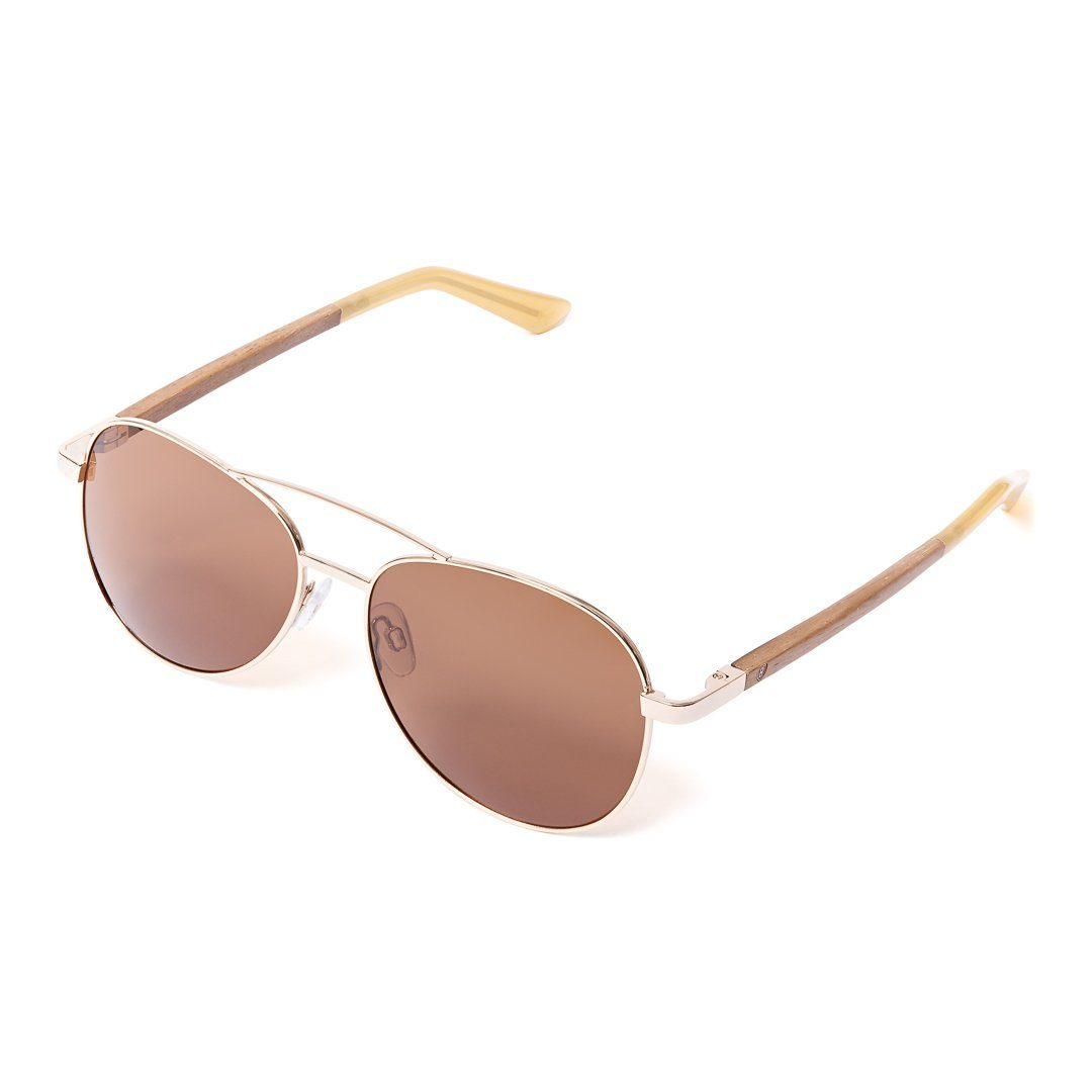 Gold. Glasfarbe (1-St) Bonizetti braun Sonnenbrille