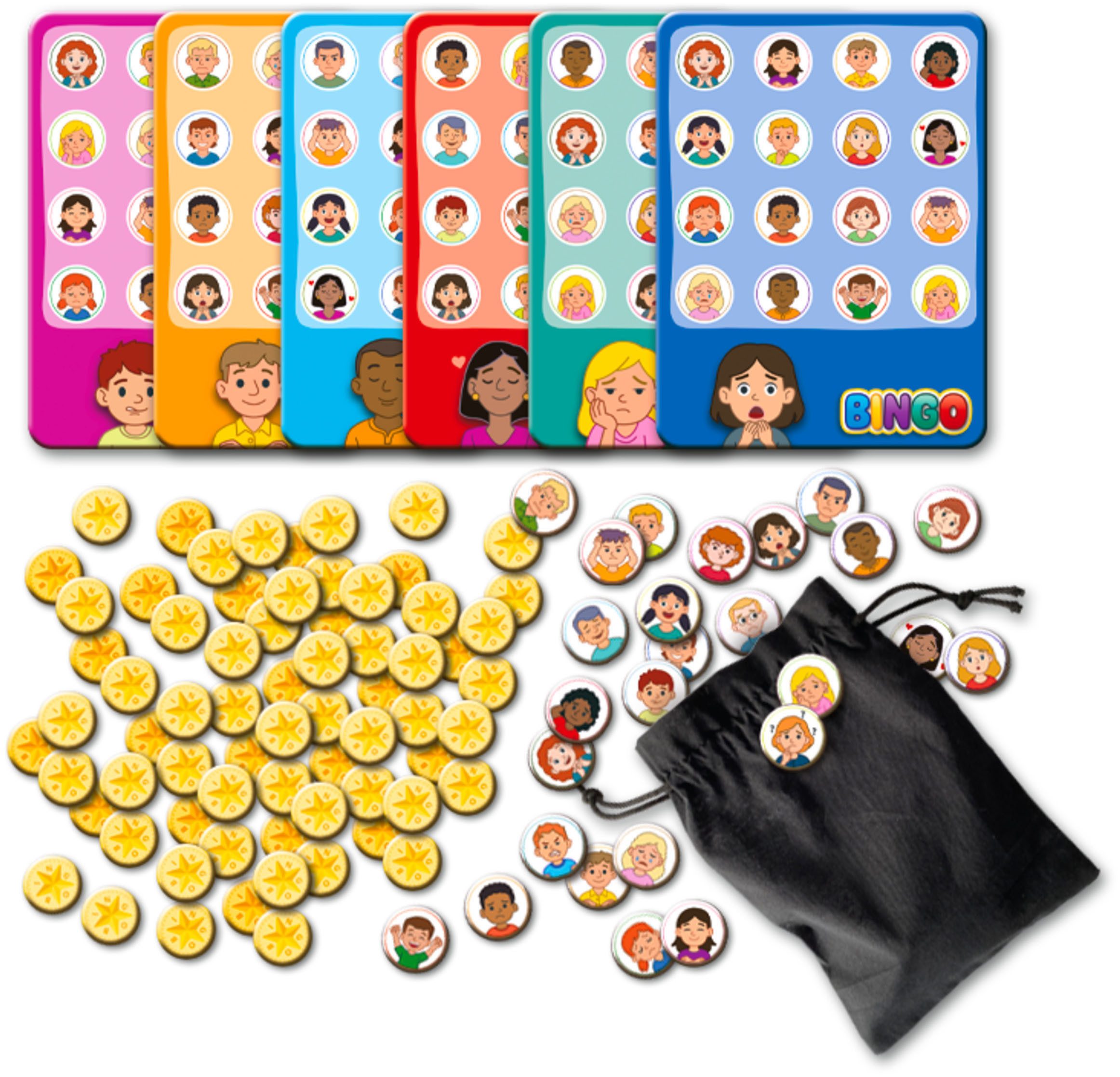 Noris Spiel Emotionen Bingo, Kinderspiel
