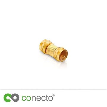 conecto conecto F-Verbinder, F-Kupplung, F-Stecker auf F-Stecker, Adapter zur SAT-Kabel