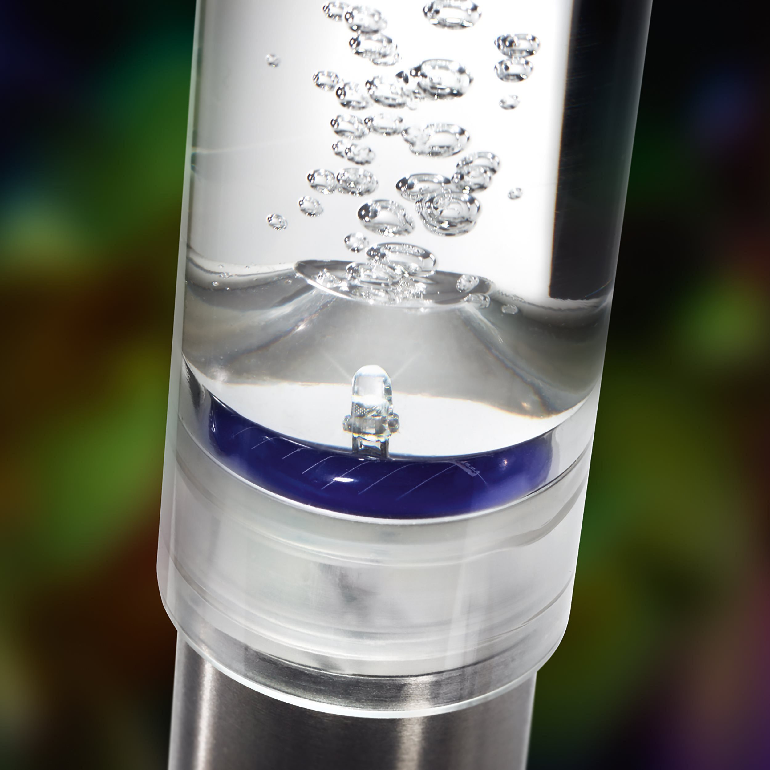 esotec LED Solarleuchte 2er Steckleuchtenset TWINS mit Luftblasen H50cm 6500K kaltweiß 102064