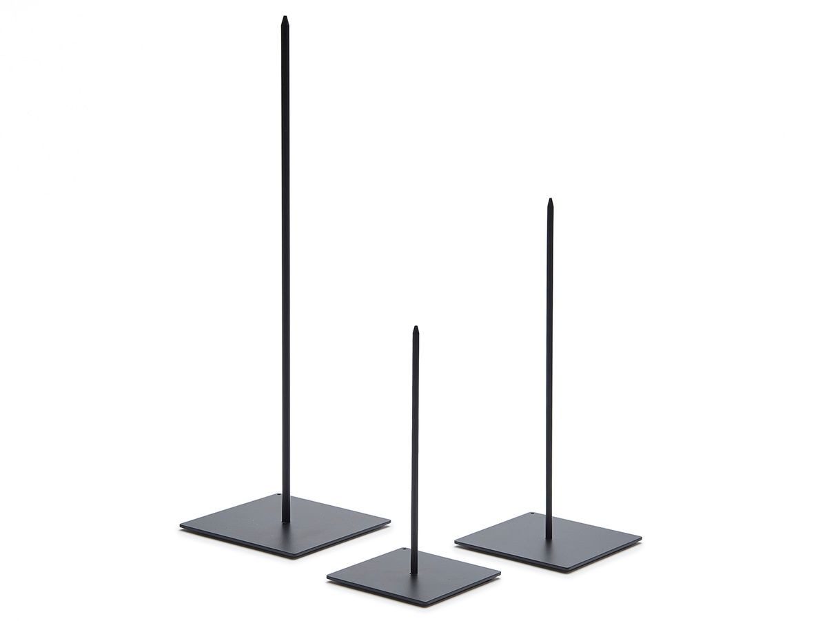NaDeco Dekoobjekt Metallständer in Schwarz ca. 9x9x30cm Skulpturenständer günstig online kaufen