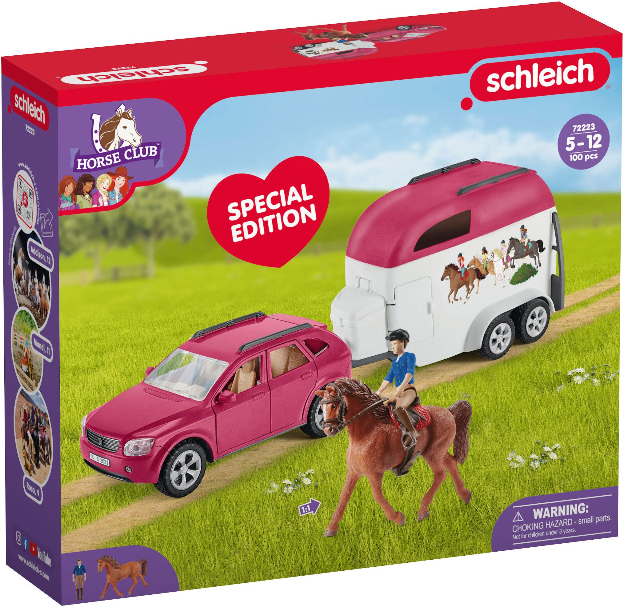 Schleich® Spielzeug-Auto HORSE CLUB, Mr. Kramer's Reit-Abenteuer (72223)