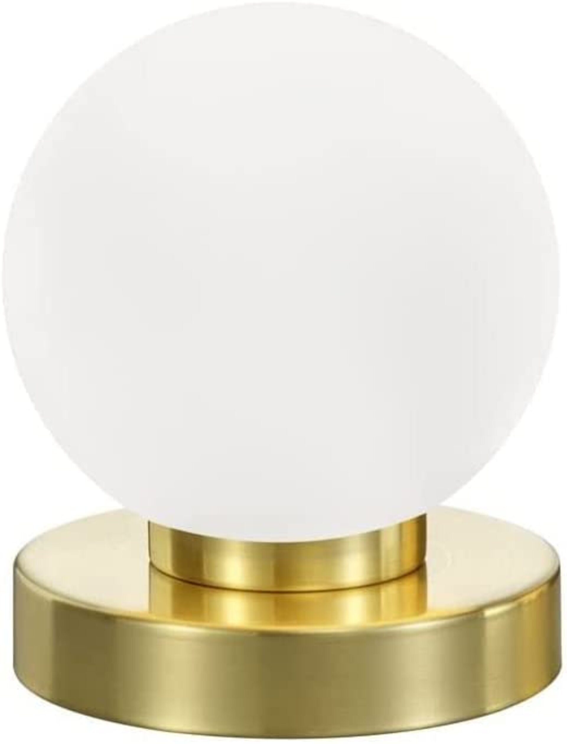 Lichthandel Hoch LED Tischleuchte Touch Tischleuchte LED Nachttischlampe Kugellampe, LED wechselbar, warmweiß, inklusive LED
