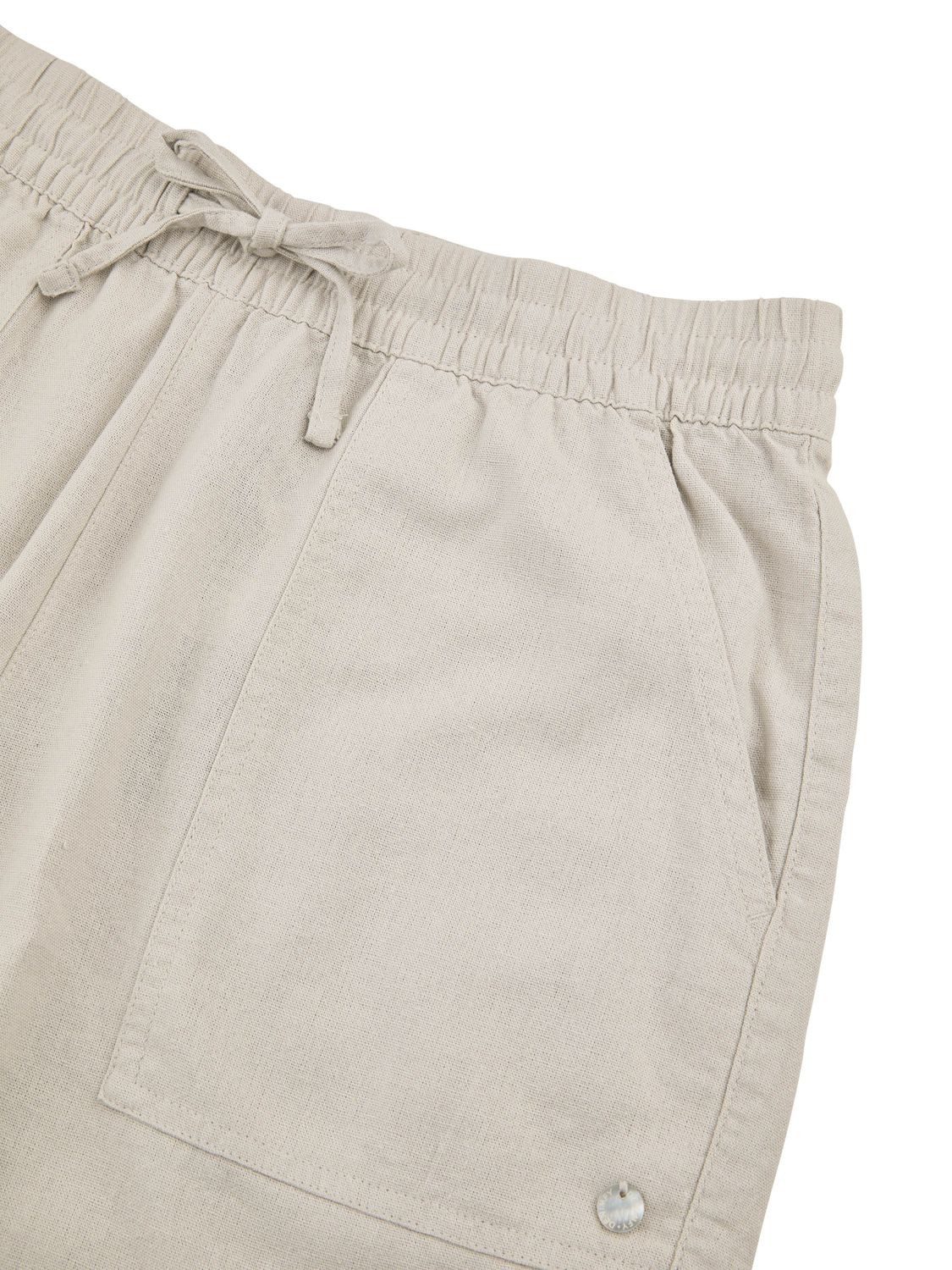 DENIMFY Sweatshorts Damen Leinen Shorts DFAlessia Regular Fit Leinenshorts mit Kordelzug – Bild 3 von 4