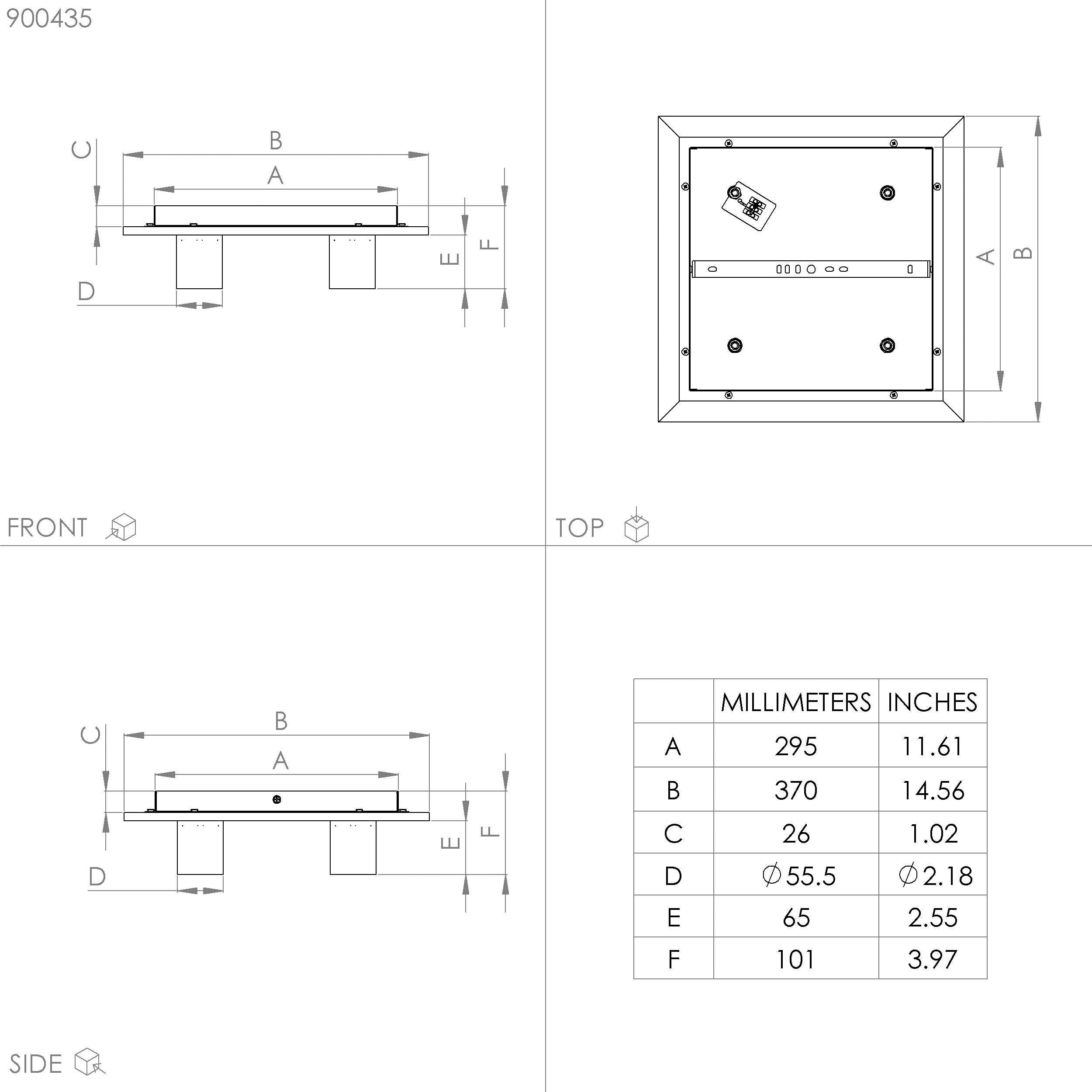 VALCASOTTO Leuchtmittel ohne Holz in braun wechselbar, aus Deckenleuchte Deckenleuchte EGLO 1, Leuchtmittel, schwarz Stahl, und