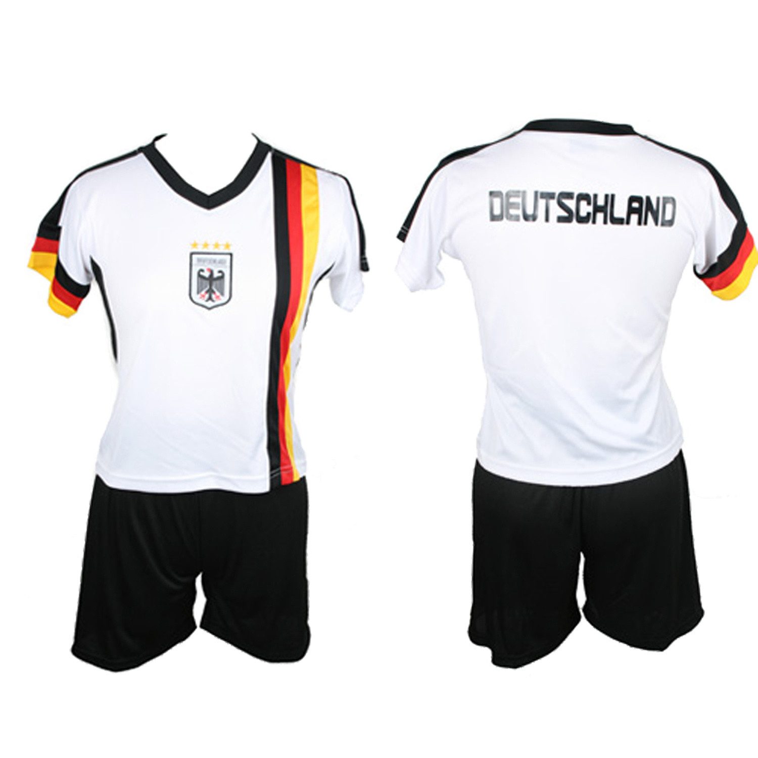 Antonio Fußballtrikot Antonio Germany Fussball Trikot + Hose Set, 146-152 - weiß