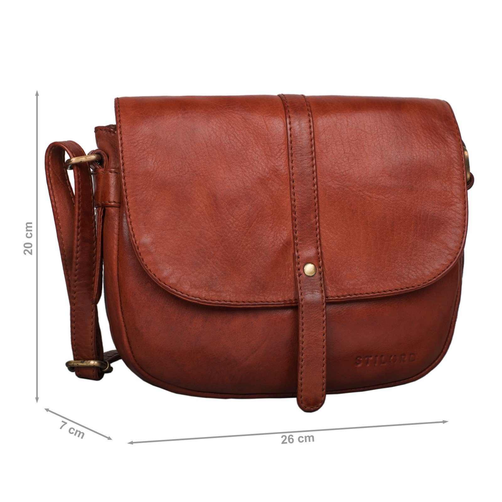 STILORD Handtasche "Kira" Umhängetasche Frauen Leder Vintage Handtasche Abendtasche
