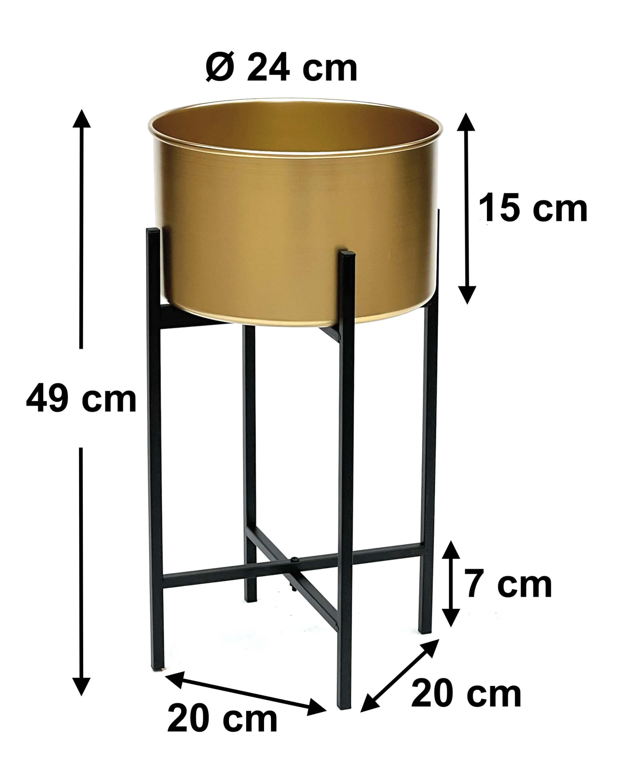 DanDiBo Blumenhocker mit Topf Gold Metall günstig online kaufen