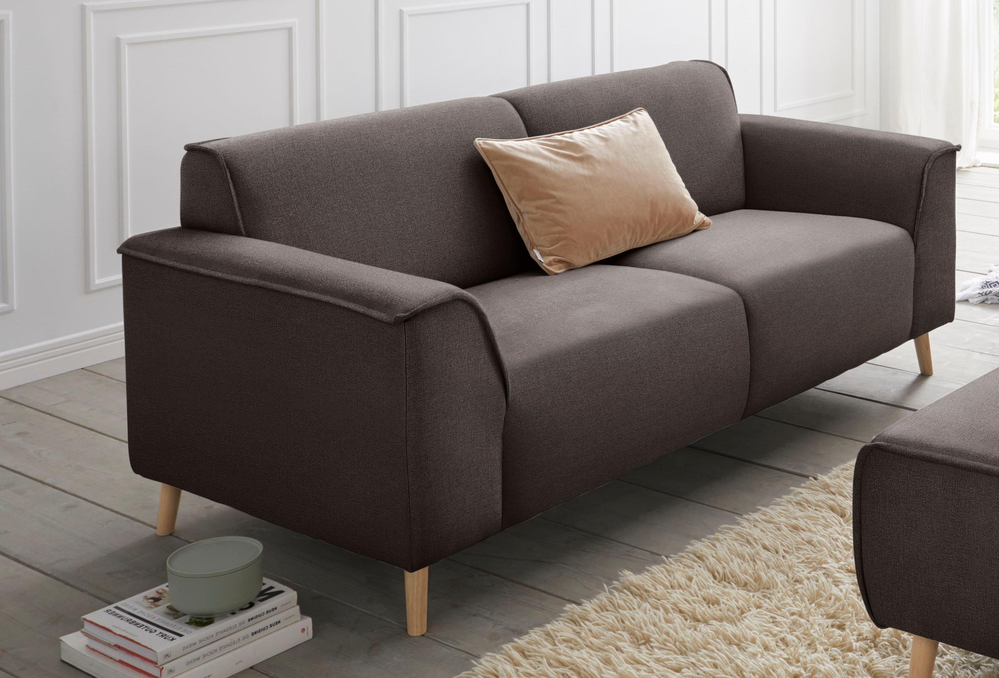 Home affaire 2,5-Sitzer Janek Scandic Design, elegant und zeitlos, mit Federkern und Keder in scandinavischem Design