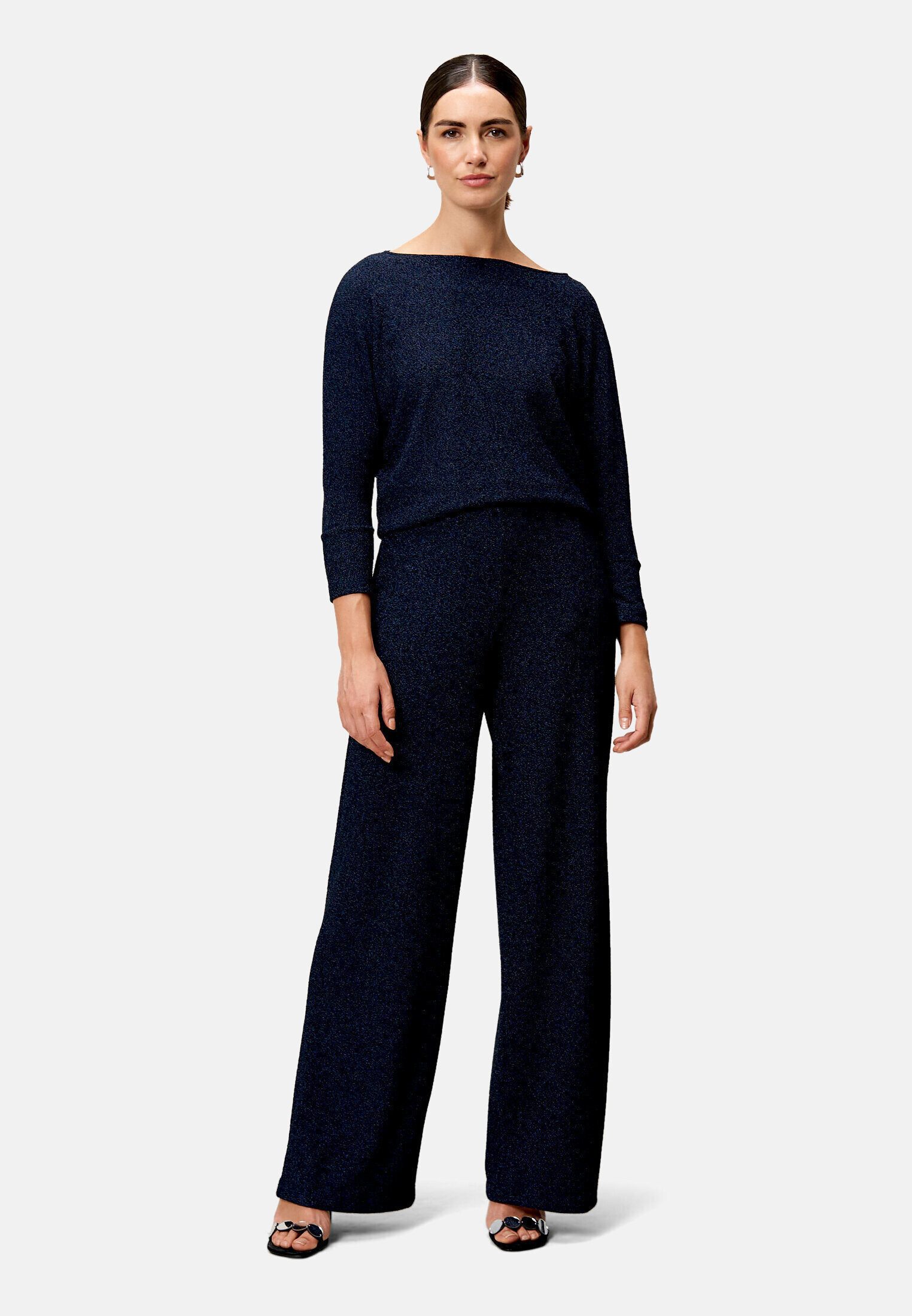 Zero Stoffhose Damen mit Lurexfaden Plain/ohne Details