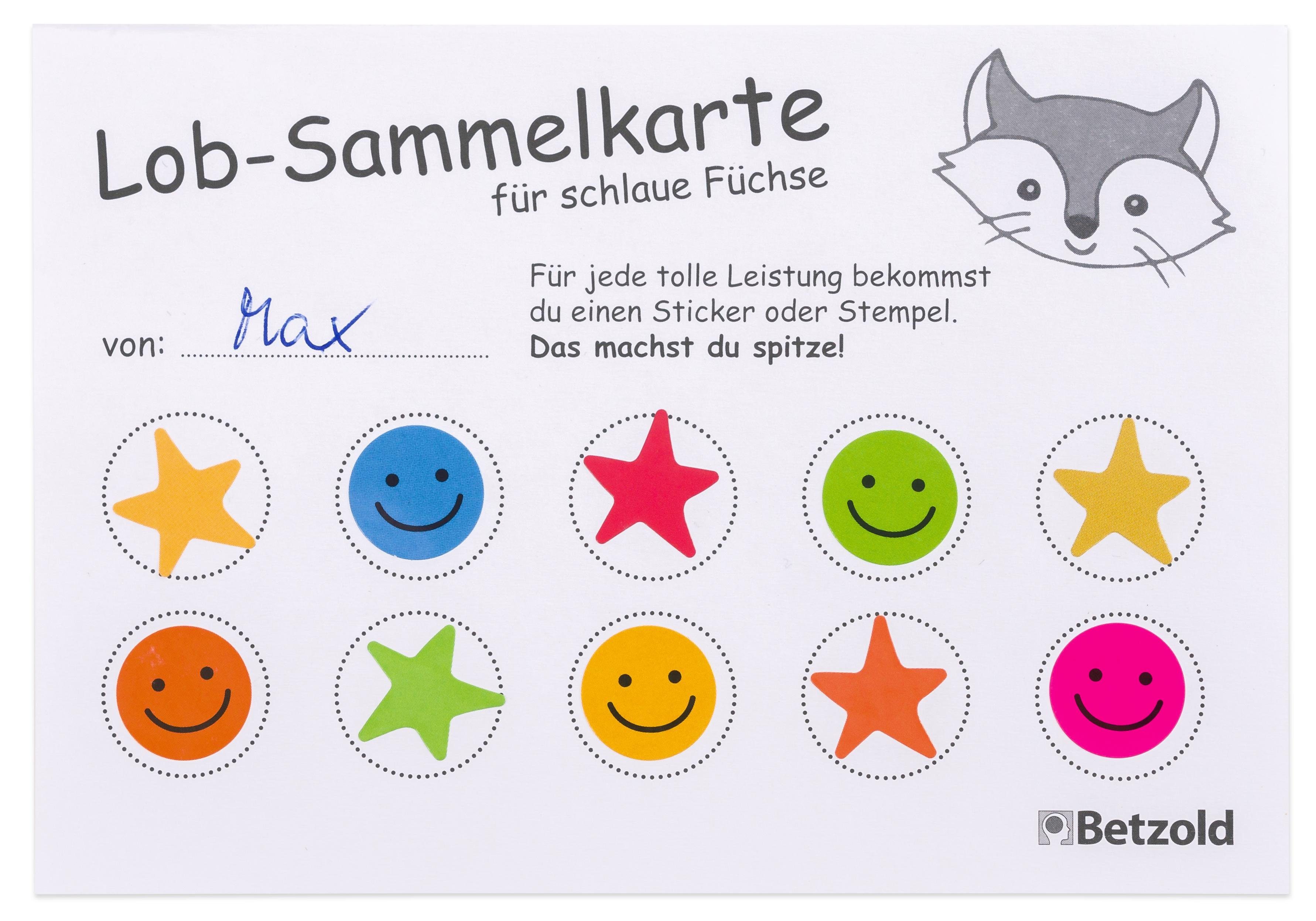 Betzold Notizblock Lob-Sammelblock, DIN A6, 90 Blatt – Belohnungssystem Kinder
