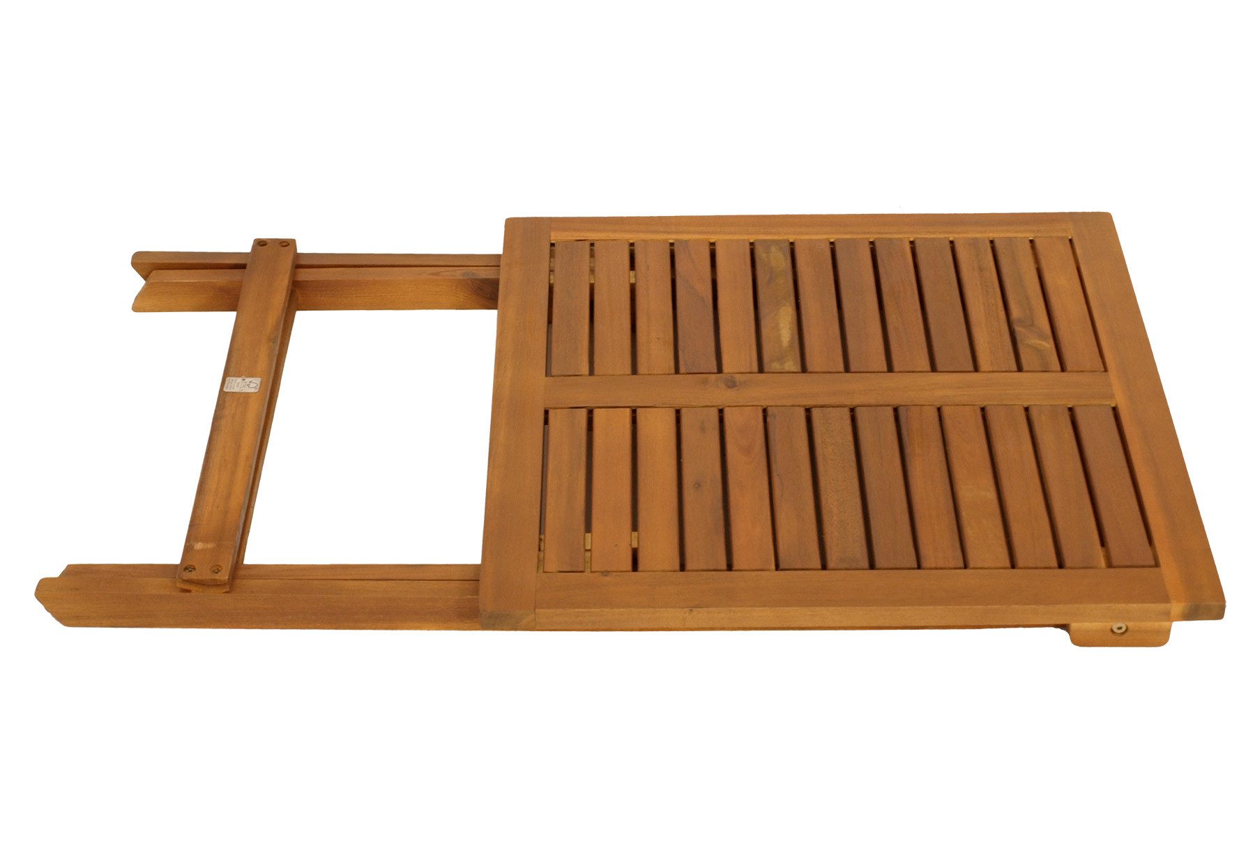 DEGAMO Gartentisch LIMA, quadratisch 60x60cm, Höhe 74cm, Akazie geölt, klappbar