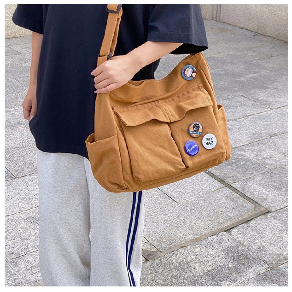 Coonoor Schultertasche Canvas Messenger Bag Umhängetasche günstig online kaufen