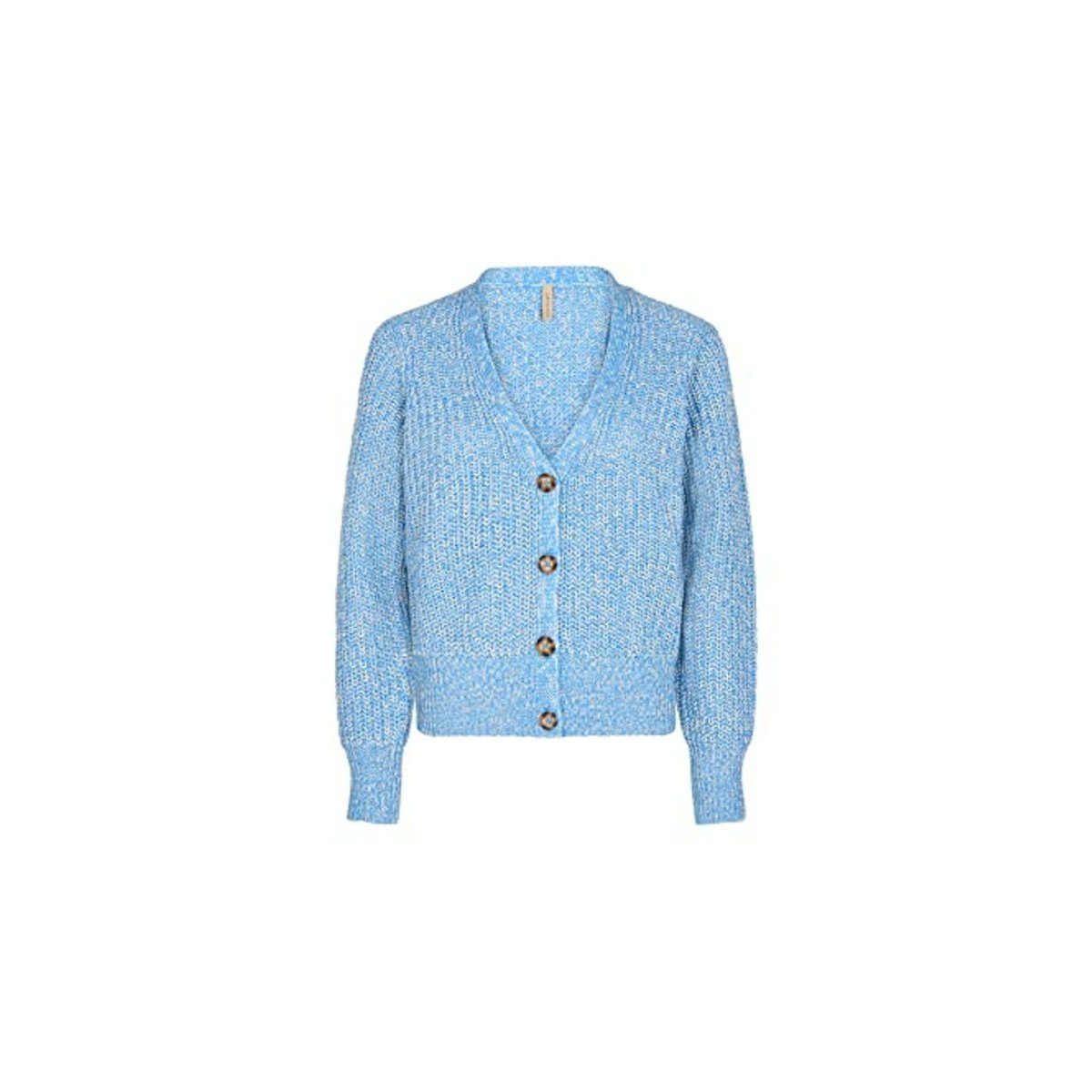 Cardigan hell-blau textil (1-tlg) soyaconcept passform