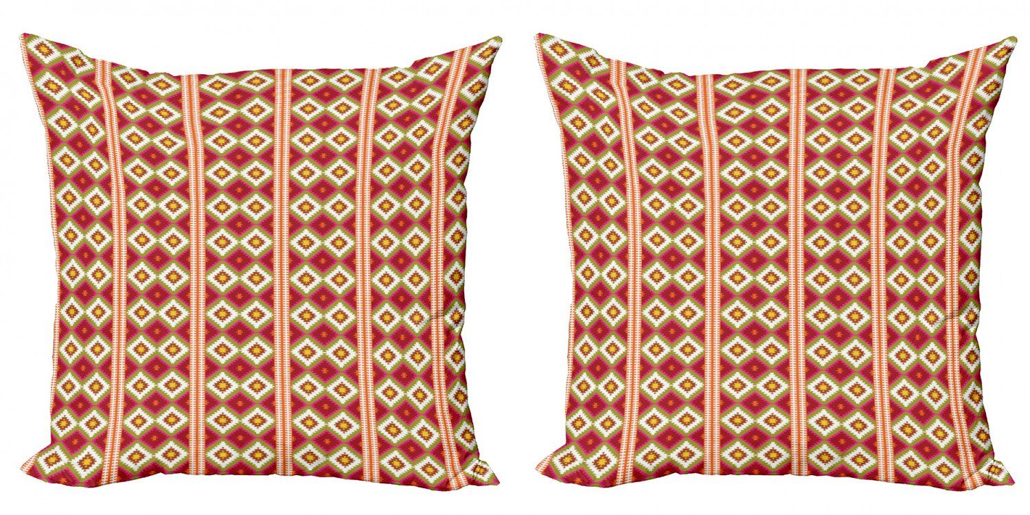 Kissenbezüge Modern Accent Doppelseitiger Digitaldruck, Abakuhaus (2 Stück), Boho Oriental Türkisch Geometric