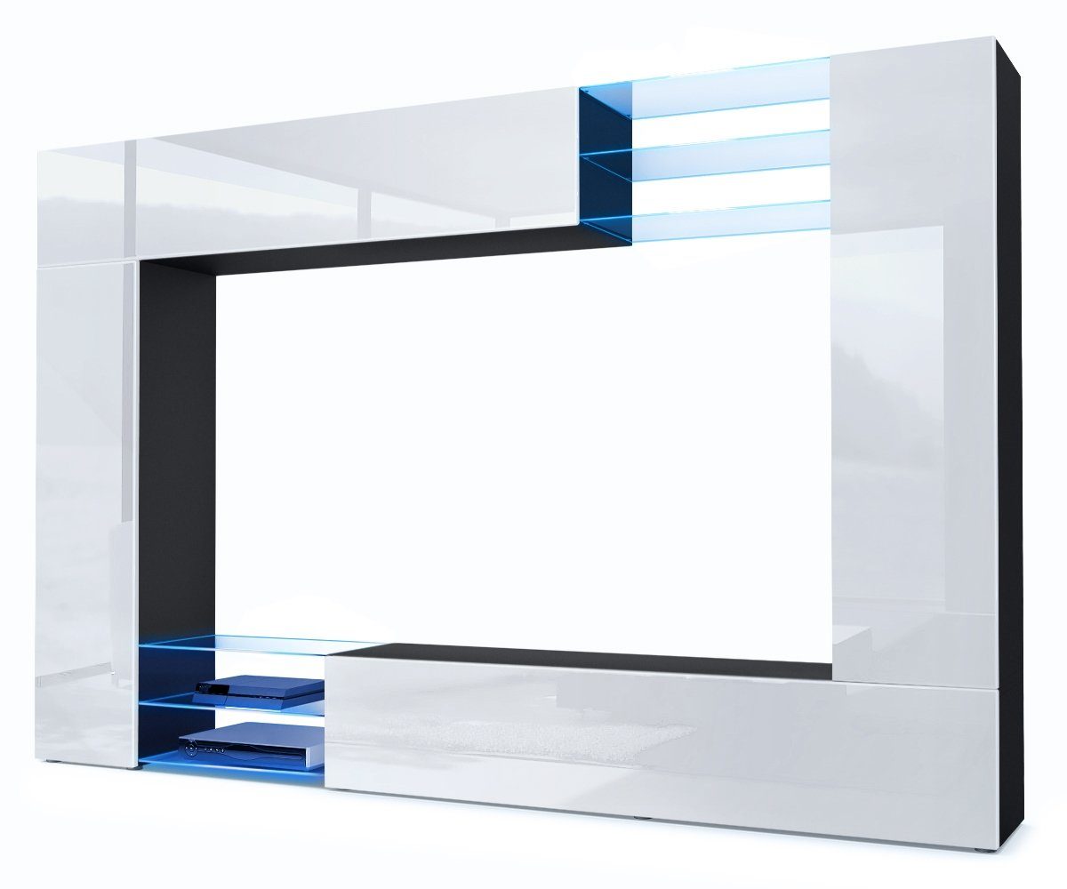 Vladon Wohnwand Mirage, (Anbauwand mit Rückwand günstig online kaufen