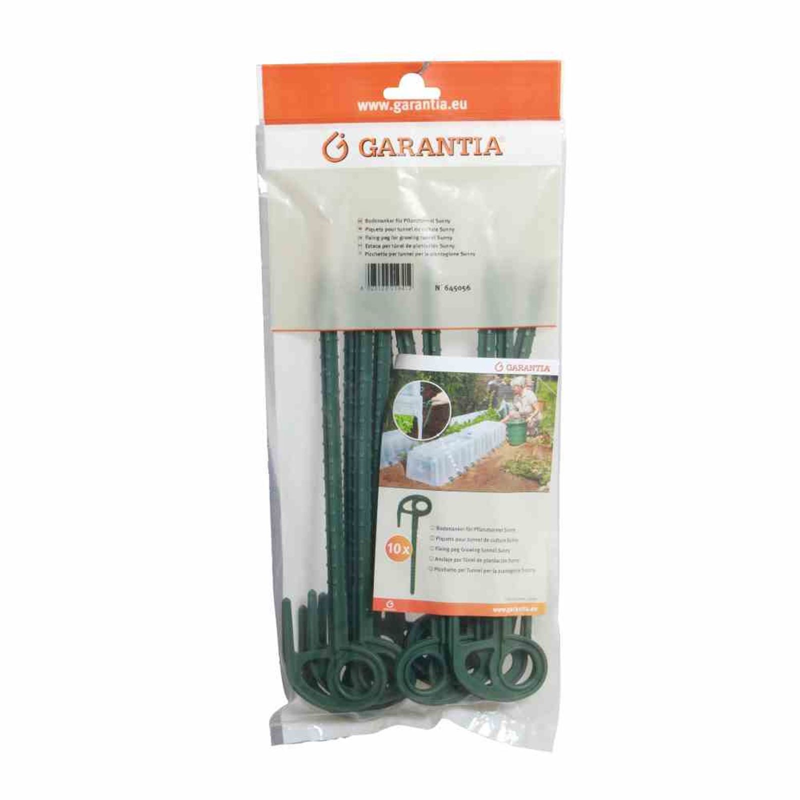 Graf Pflanzkübel SUNNY Bodenanker Set für Pflanztunnel 26cm 10Stück Pflanzzubehör Garte