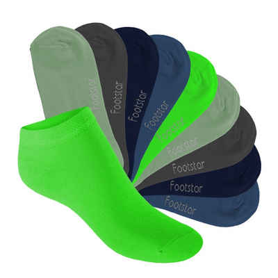 Footstar Kurzsocken Kinder Sneaker Socken (10 Paar) - Kurze Socken für Kids