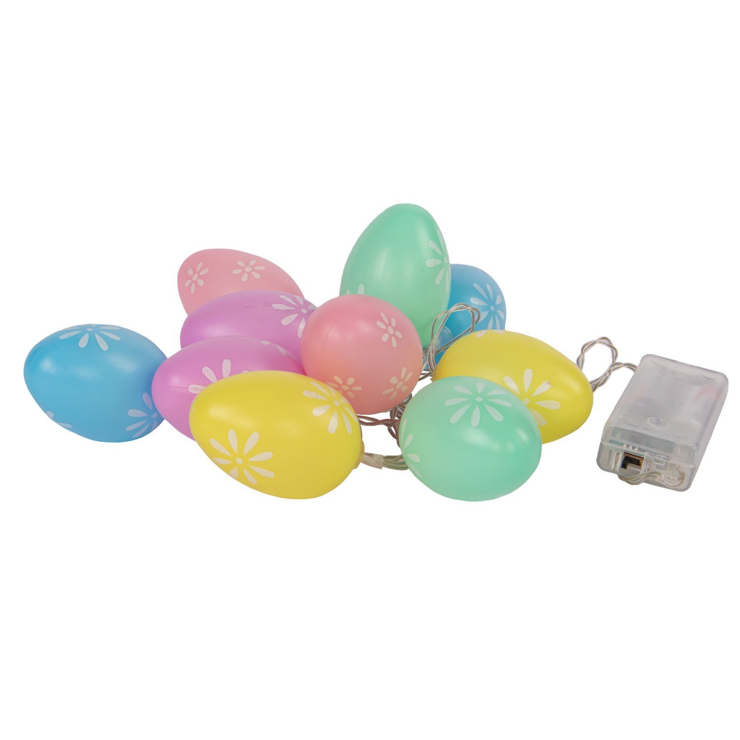 Idena LED-Lichterkette Idena 31273 - LED Lichterkette für Ostern, mit 10 LEDs in Warmweiß