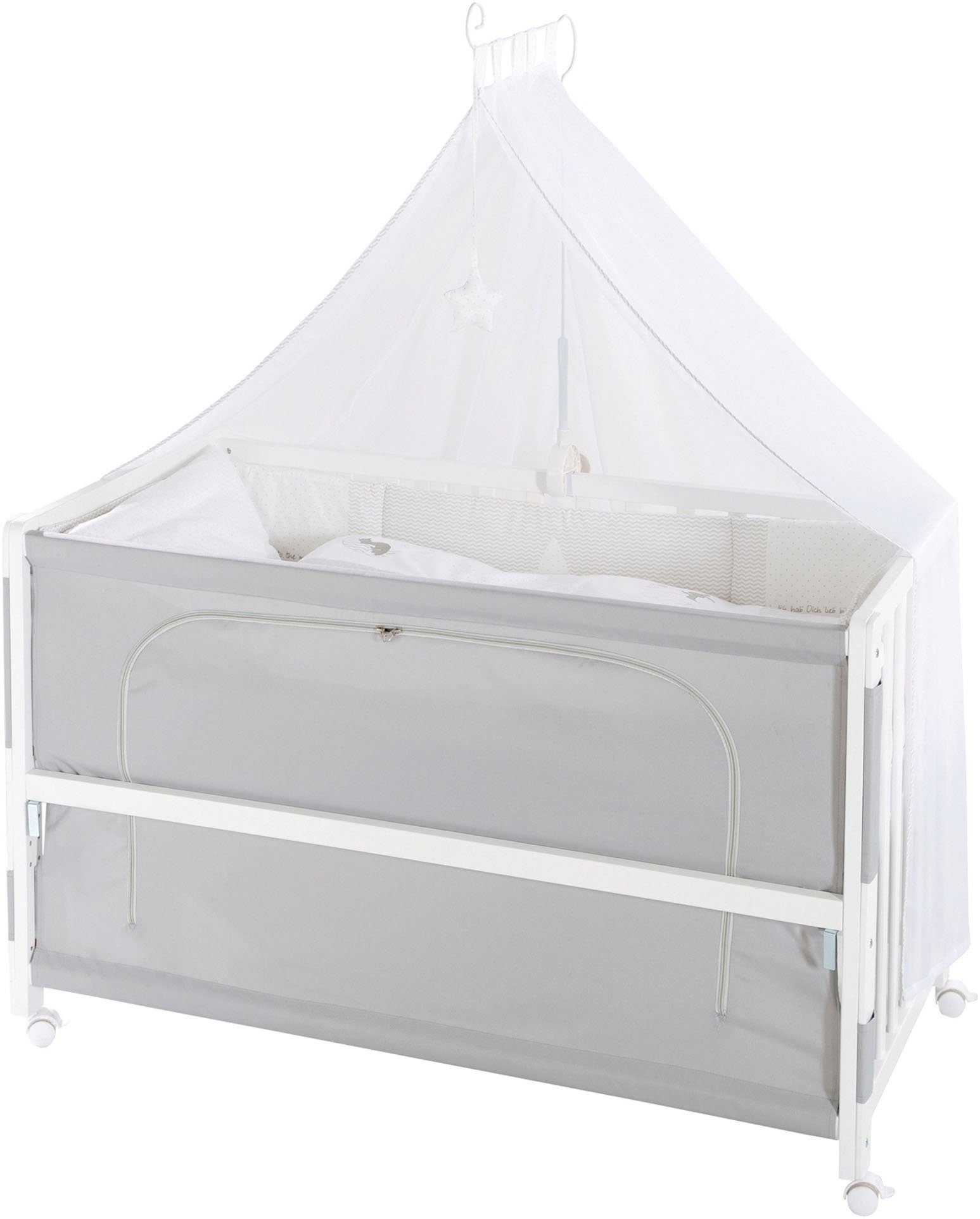 roba® Babybett Room Bed, Fox & Bunny, 6-tlg.