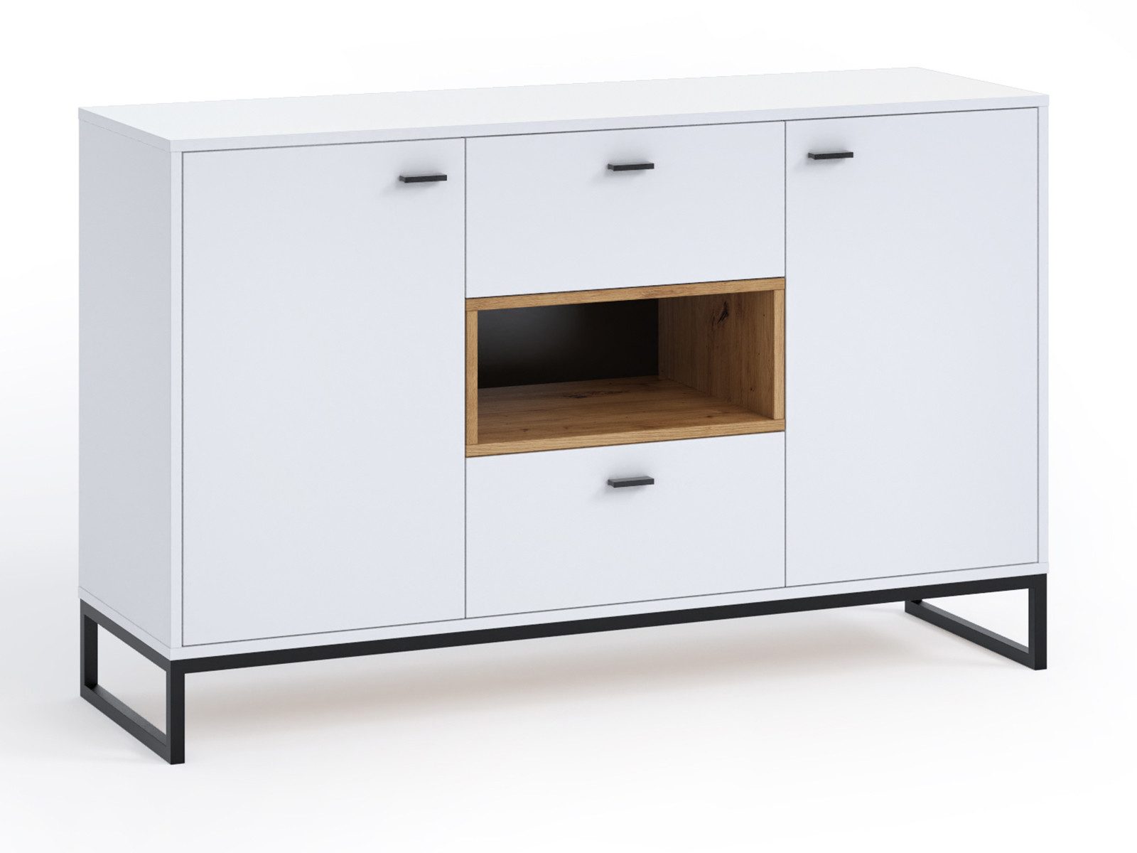 Compleo Schubkastenkommode Moderne 135cm breite Kommode mit Schublade MIO, vielseitig einsetzbar