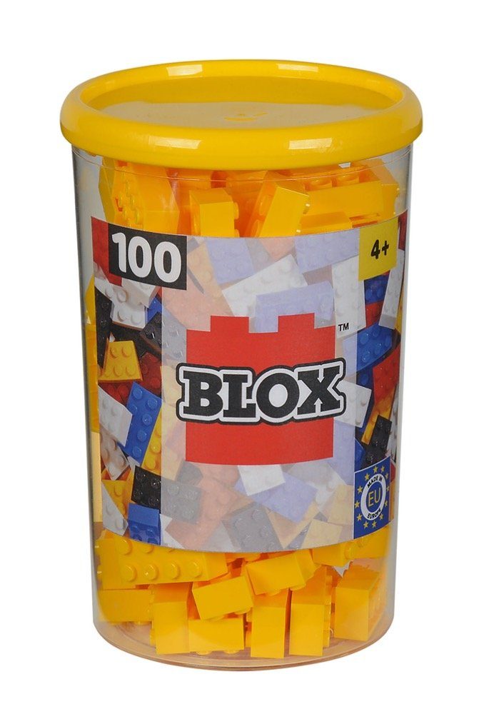SIMBA Konstruktionsspielzeug Blox 100 Teile 8er gelb 104118898 Spielbausteine
