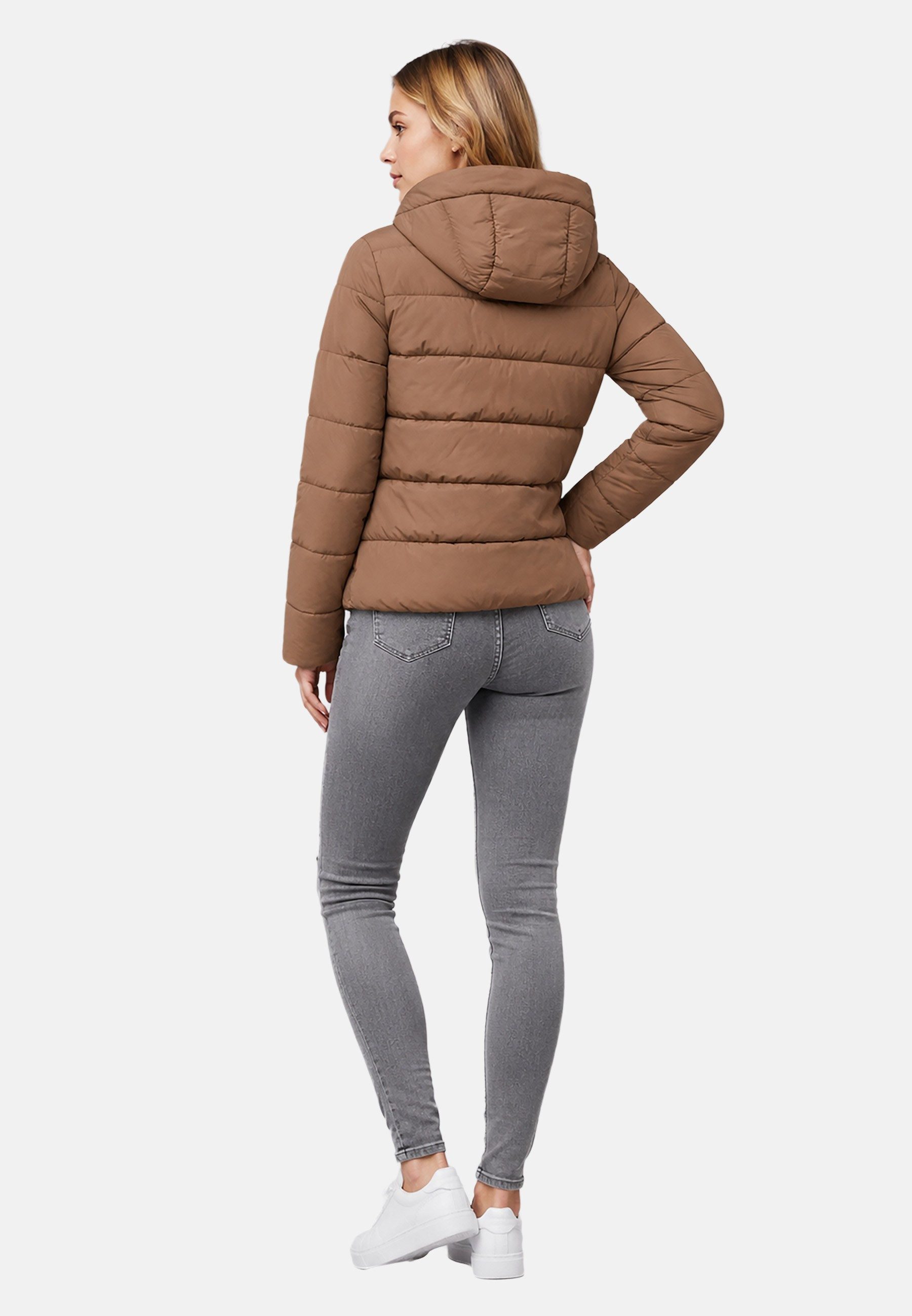 U.S. Polo Assn. Steppjacke mit gefütterter Kapuze und Stehkragen Mittlere Wattierung mit elastischen Abschlüssen und drei Taschen – Bild 4 von 5