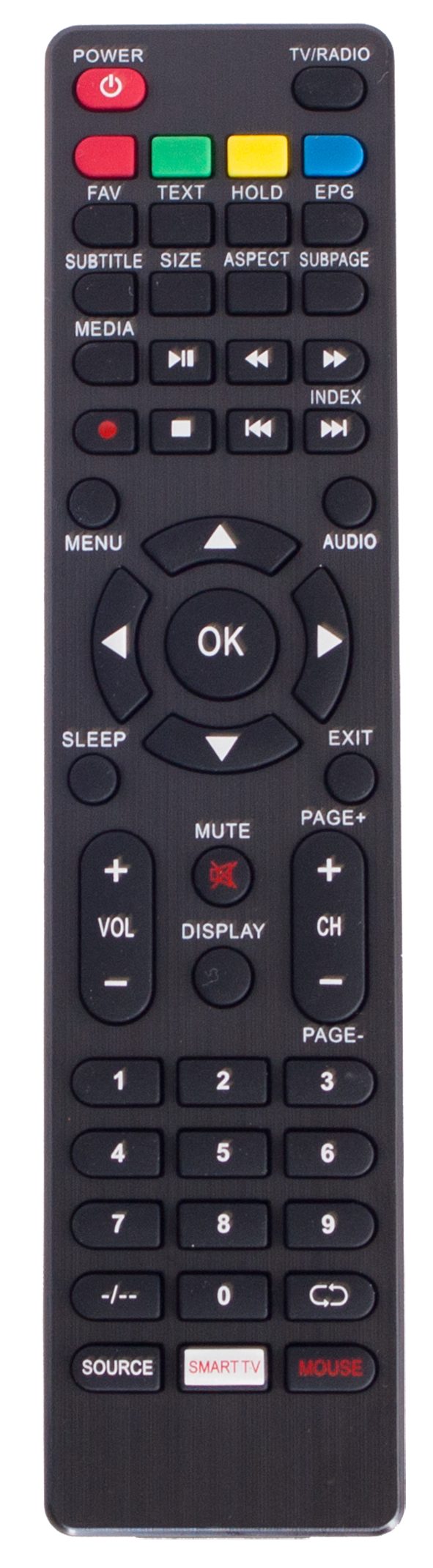 JTC24 JTC Fernbedienung LED TV mit Smart Funktion (Android OS) RC159 Fernbedienung