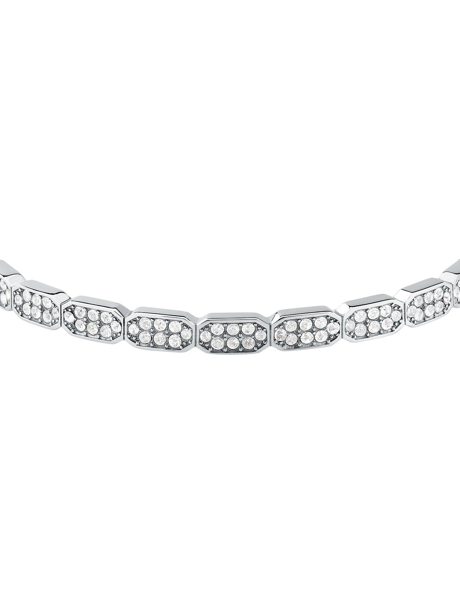 KARL LAGERFELD Armreif Karl Lagerfeld Damen-Armreif Edelstahl Kristall