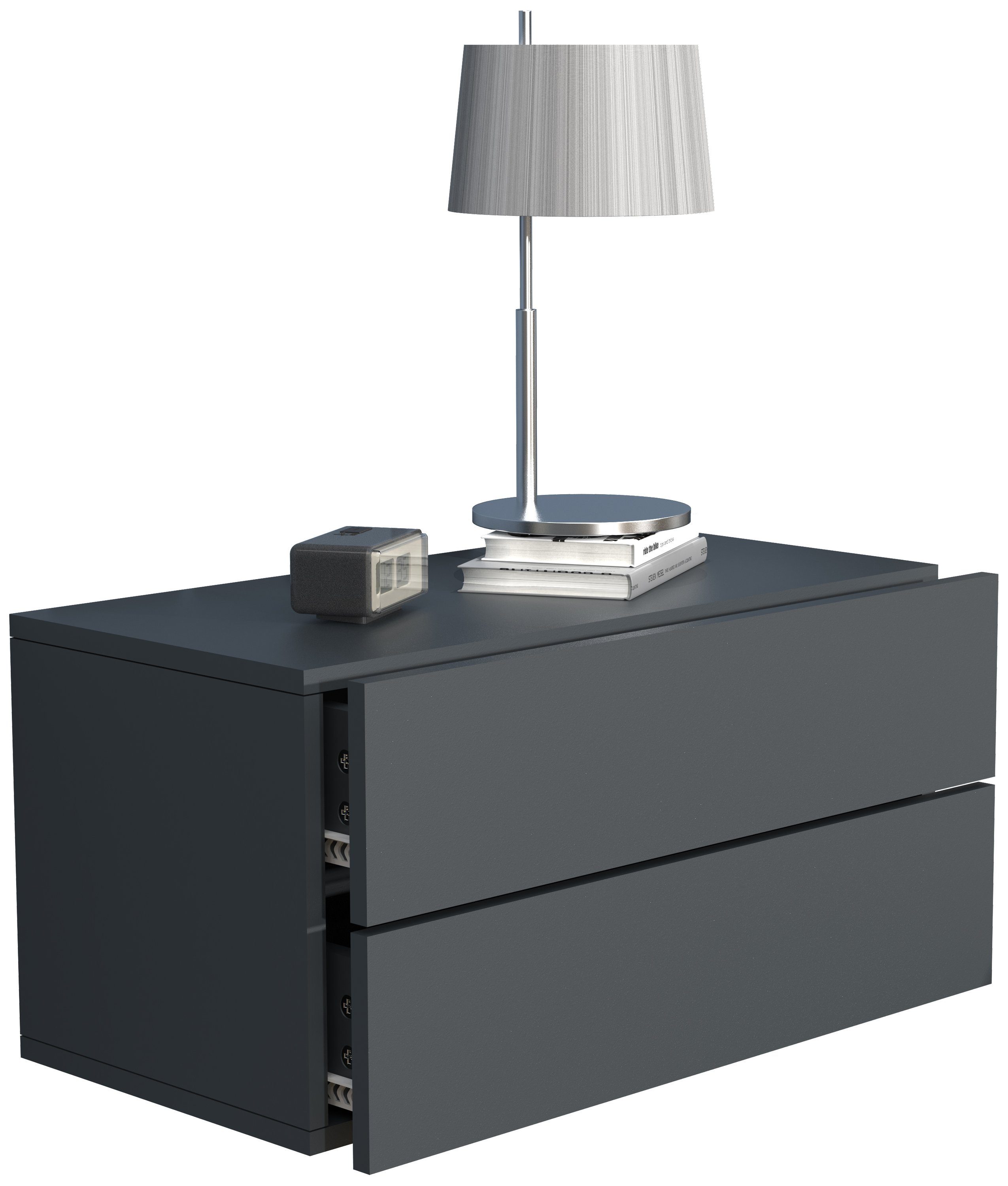 VCM Nachttisch Holz Wandschublade Wand Hänge Nachttisch Usal L60 günstig online kaufen