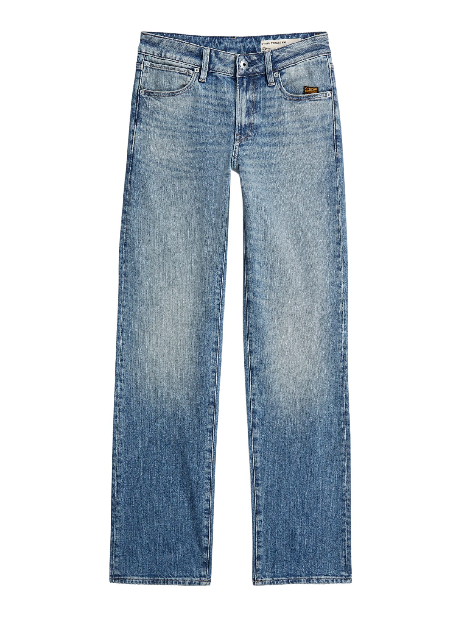 G-STAR 5-Pocket-Jeans blau,Casual,Baumwolle,Unifarben,Straight Leg,Mittel