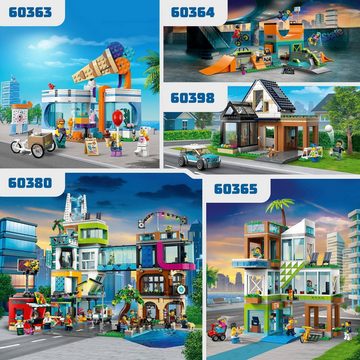 LEGO® Konstruktionsspielsteine Familienhaus mit Elektroauto (60398), LEGO® City, (462 St), Made in Europe