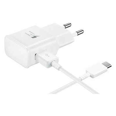 IK-Handelsgruppe EP-TA20EBENGEU Ladegerät + Ladekabel für Samsung, Smartphone-Ladegerät (Netzteil 15 Watt, Schnelladefunktion, 1,2 m, USB Typ-C Stecker)