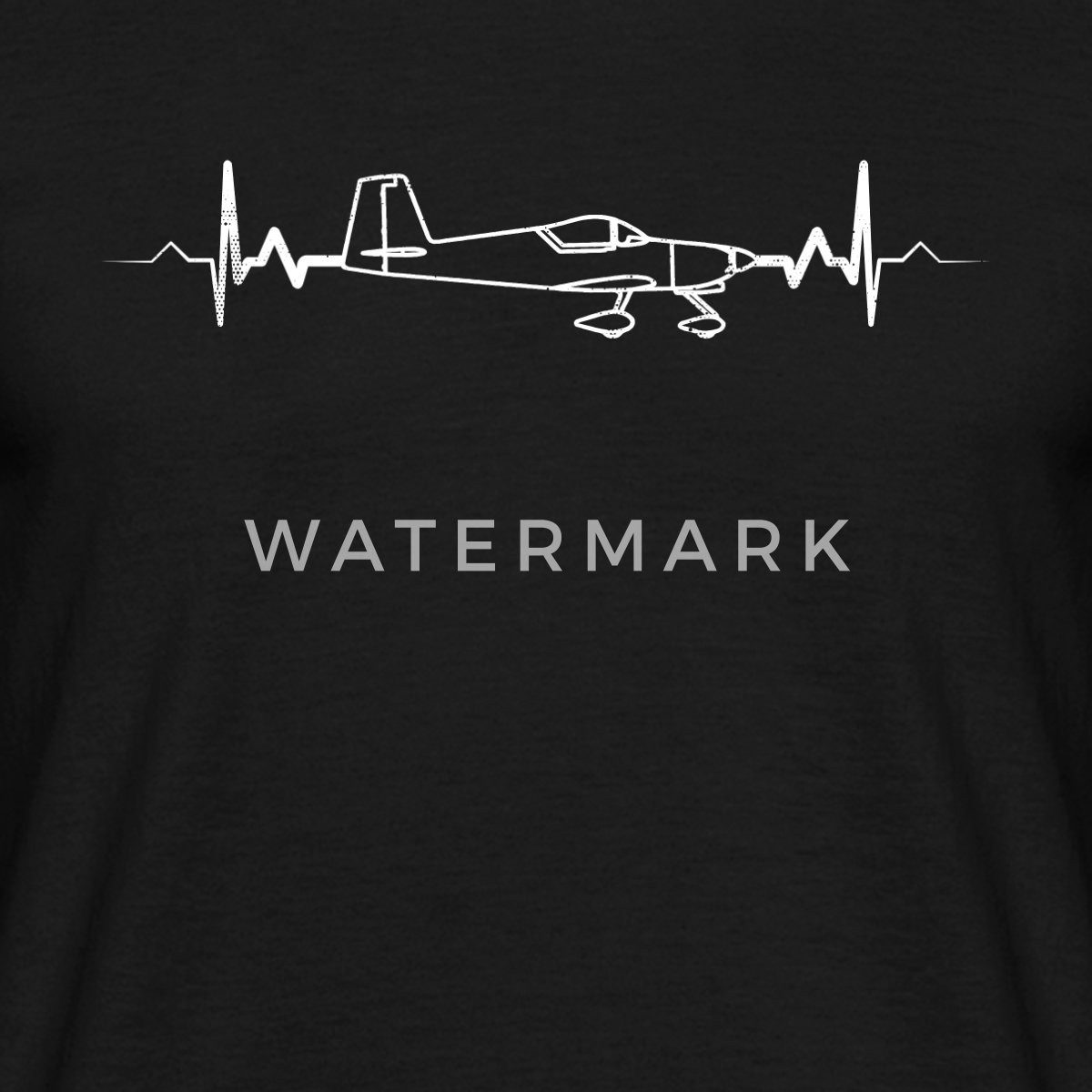 Spreadshirt T-Shirt Flugzeug Geschenk Pilot Herzschlag günstig online kaufen