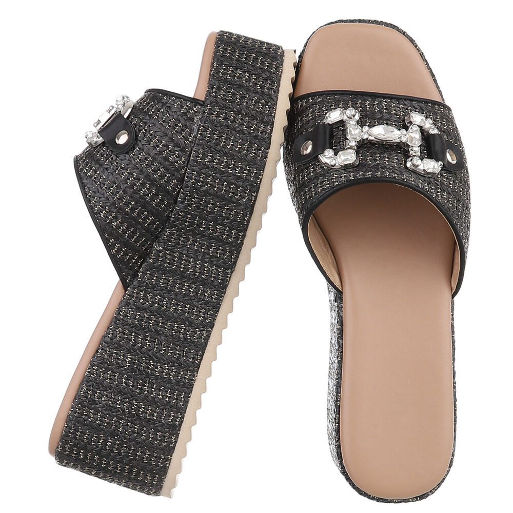 Ital-Design Plateau-Sandalen mit Schmuckdetail für Damen günstig online kaufen