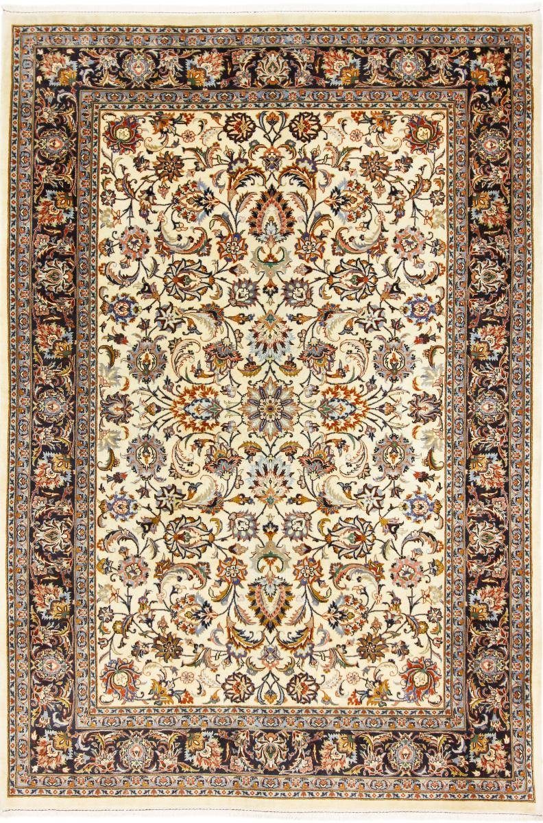 Orientteppich Mashhad 197x287 Handgeknüpfter Orientteppich / Perserteppich, Nain Trading, rechteckig, Höhe: 12 mm