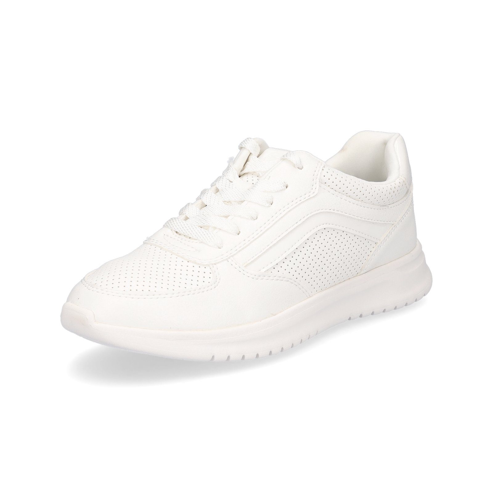 Tamaris Tamaris Damen Sneaker weiß Lack Sneaker Weiß (WHITE PUNCH)