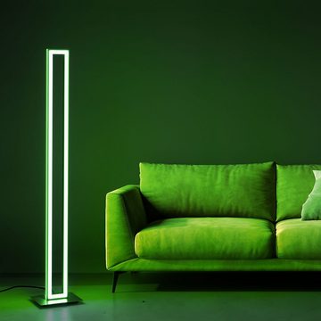 etc-shop LED Stehlampe, LED-Leuchtmittel fest verbaut, Warmweiß, Neutralweiß, Stehlampe dimmbar Wohnzimmerleuchte mit Fernbedienung LED Lichtsäule