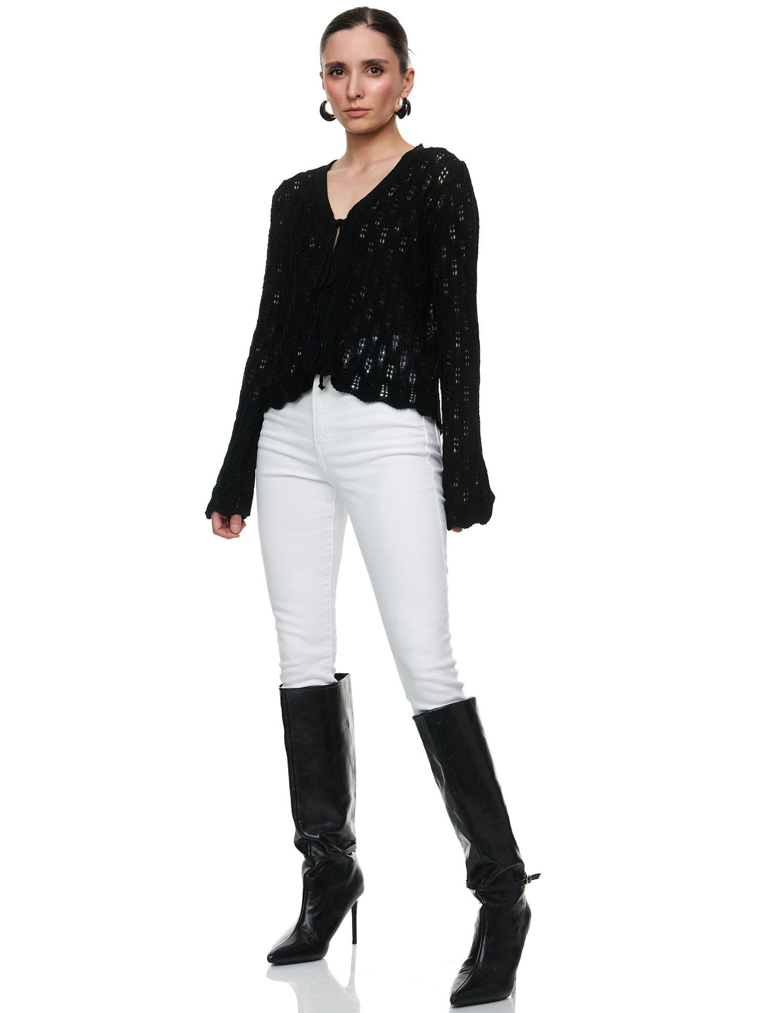 Worldclassca Strickjacke Worldclassca Strickjacke mit Schleife günstig online kaufen