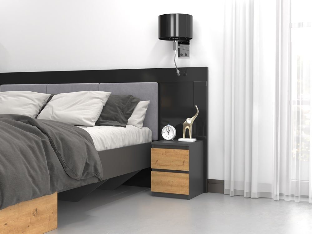 Home Collective Nachttisch Nachtschrank mit 2 günstig online kaufen